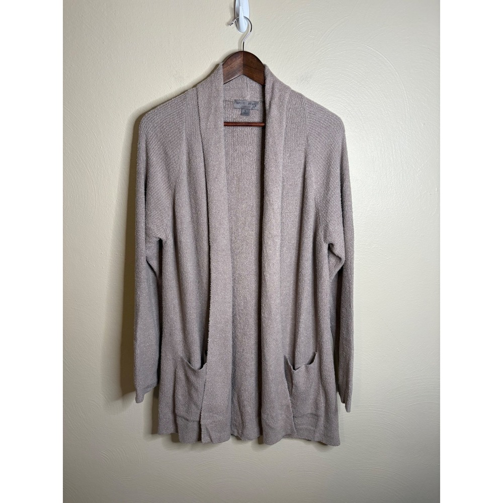 Barefoot Dreams Cardigan Women XL Gray CozyChic Lite Open Front Loungewear